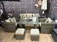 Rattan Garden Furniture Sofa Dining Table Set Chairs And Stools