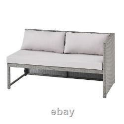Rattan Garden Furniture Sofa Set Grey Black Brown Patio Outdoor Corner Lounge