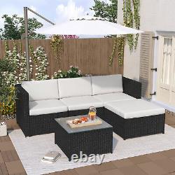Rattan Garden Furniture Sofa Set Patio Outdoor Corner Lounge Seat Conservatory