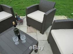 Rattan Garden Patio Conservatory Sofa Set Outdoor Chairs Furniture Seat 4