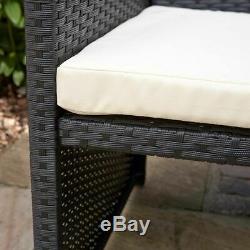 Rattan Love Chair Garden Furniture Double 2 Person Seat Outdoor Patio Wido
