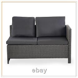 Rattan Outdoor Dining & Sofa Set Rattan Effect Garden Furniture Corner Set