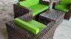 Rattan Outdoor Garden Furniture Low Back 4 Seater Sofa Set Detailed Video Urdu Hindi
