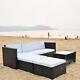 Rattan Outdoor Garden Furniture Set Miami Cushion Patio Lounge With Coffee Table
