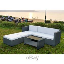 Rattan Outdoor Garden Furniture Set Miami Cushion Patio Lounge with Coffee Table