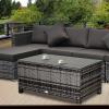 Rattan Outdoor Garden Furniture Weave Wicker Coffee Table Black/grey/brown