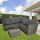 Rattan Sofa Garden Furniture 5 Seater Couch Table Patio Set Chair Settee L Shape