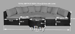 Rattan Sofa Garden Outdoor Furniture Set Monaco