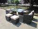 Rattan Wicker Conservatory Outdoor Garden Furniture Patio Cube Table Chair Set