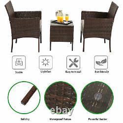 Rattan Wicker Garden Furniture Set Chairs Coffee Table Patio Outdoor Conservator