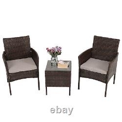 Rattan Wicker Garden Furniture Set Chairs Coffee Table Patio Outdoor Conservator