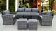 Rattan Wicker Garden Outdoor Cube Table And Chairs Furniture Patio Dining Set