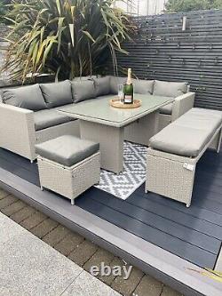 Rattan garden furniture