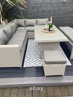 Rattan garden furniture