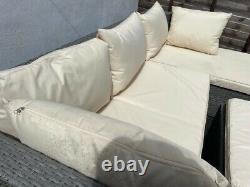 Rattan garden furniture lounge corner sofa