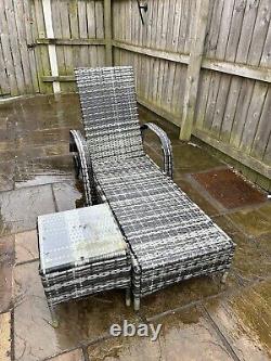 Rattan garden furniture set 3 piece