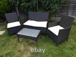 Rattan garden furniture set 4 piece