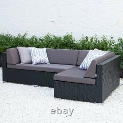 Rattan garden furniture set BRIQ