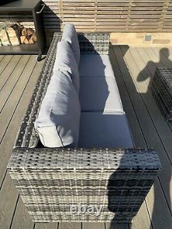 Rattan garden furniture set grey by Yakoe- Vancouver Great Condition