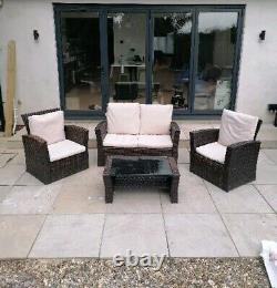 Rattan garden furniture set used