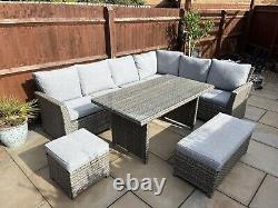 Rattan garden furniture set used