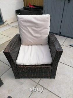 Rattan garden furniture set used