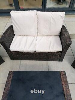 Rattan garden furniture set used