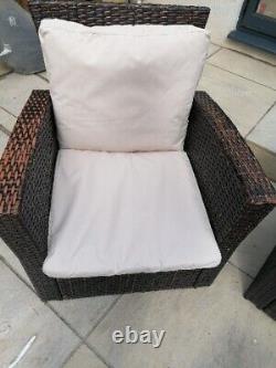 Rattan garden furniture set used