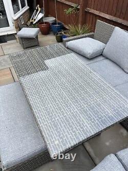 Rattan garden furniture set used