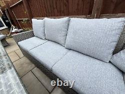 Rattan garden furniture set used