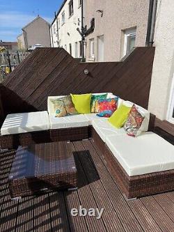 Rattan garden furniture sofa set outdoor