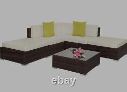 Rattan garden furniture sofa set outdoor