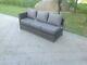 Rattan Right Single Arm 3 Seater Lounge Sofa Outdoor Garden Furniture