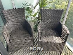 Royalcraft All Weather Rattan 4 Seater and Table Garden Furniture Set