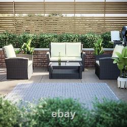 SALE 4 Seater Garden Rattan Patio Brown