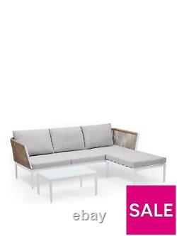 Seychelles Corner Set Garden Furniture Grey Stylish Comfortable Outdoor Seating