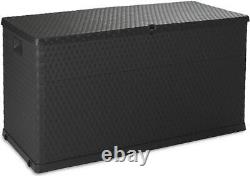 Toomax Multibox Rattan 420L Anthracite Garden Furniture Storage Box Deck Box