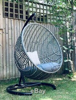 XL Cove Swing, Balcony Hanging Nest Chair Garden Egg Rattan Furniture Indoor