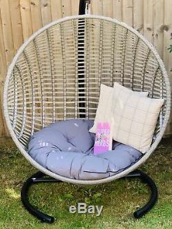 XL Cove Swing, Balcony Hanging Nest Chair Garden Egg Rattan Furniture Indoor